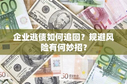武汉企业逃债如何追回？规避风险有何妙招？