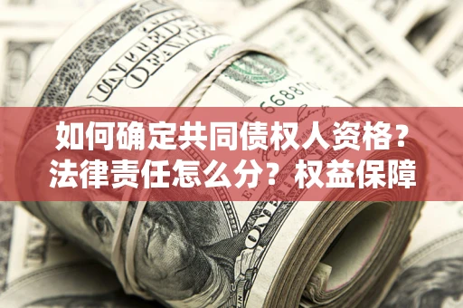 武汉如何确定共同债权人资格？法律责任怎么分？权益保障技巧揭秘！