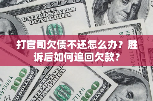 武汉打官司欠债不还怎么办？胜诉后如何追回欠款？