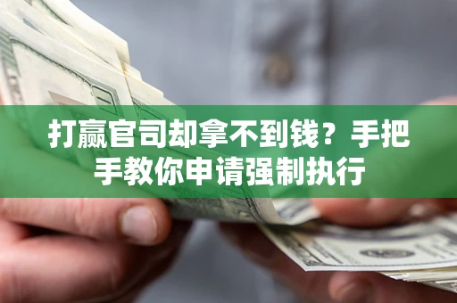 武汉打赢官司却拿不到钱？手把手教你申请强制执行