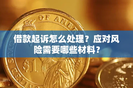 武汉借款起诉怎么处理？应对风险需要哪些材料？