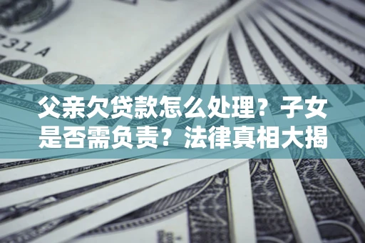 武汉父亲欠贷款怎么处理？子女是否需负责？法律真相大揭秘