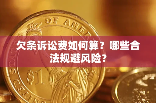武汉欠条诉讼费如何算？哪些合法规避风险？