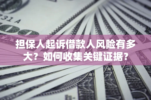 武汉担保人起诉借款人风险有多大？如何收集关键证据？