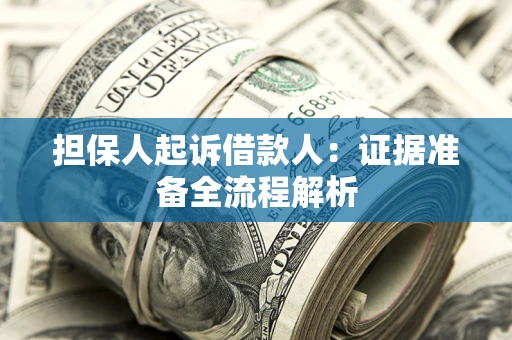 武汉担保人起诉借款人：证据准备全流程解析