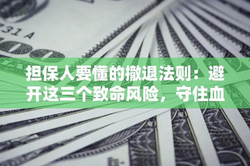 武汉担保人要懂的撤退法则：避开这三个致命风险，守住血汗钱