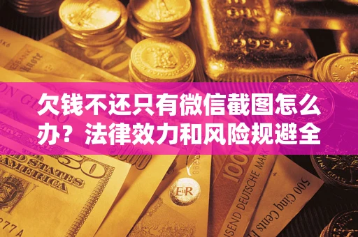 武汉欠钱不还只有微信截图怎么办？法律效力和风险规避全解析