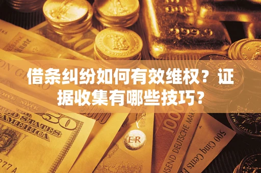 武汉借条纠纷如何有效维权？证据收集有哪些技巧？