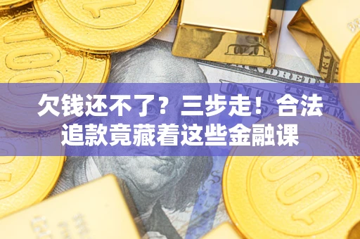 武汉欠钱还不了？三步走！合法追款竟藏着这些金融课