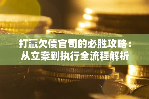 武汉打赢欠债官司的必胜攻略：从立案到执行全流程解析