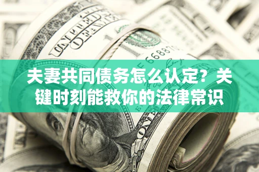 武汉夫妻共同债务怎么认定？关键时刻能救你的法律常识