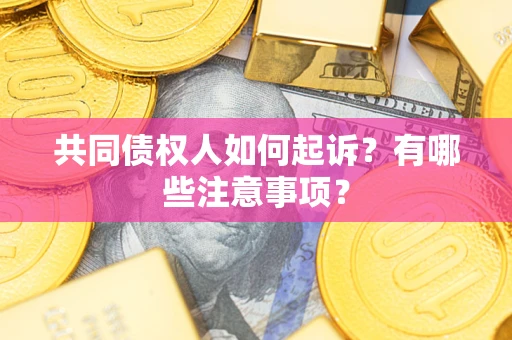 武汉共同债权人如何起诉？有哪些注意事项？