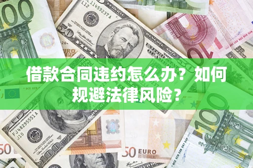 武汉借款合同违约怎么办？如何规避法律风险？