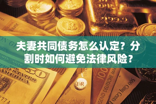武汉夫妻共同债务怎么认定？分割时如何避免法律风险？