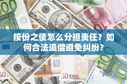 武汉按份之债怎么分担责任？如何合法追偿避免纠纷？